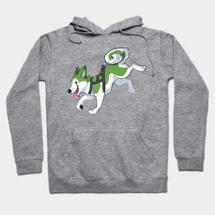 Green Husky Running Hoodie